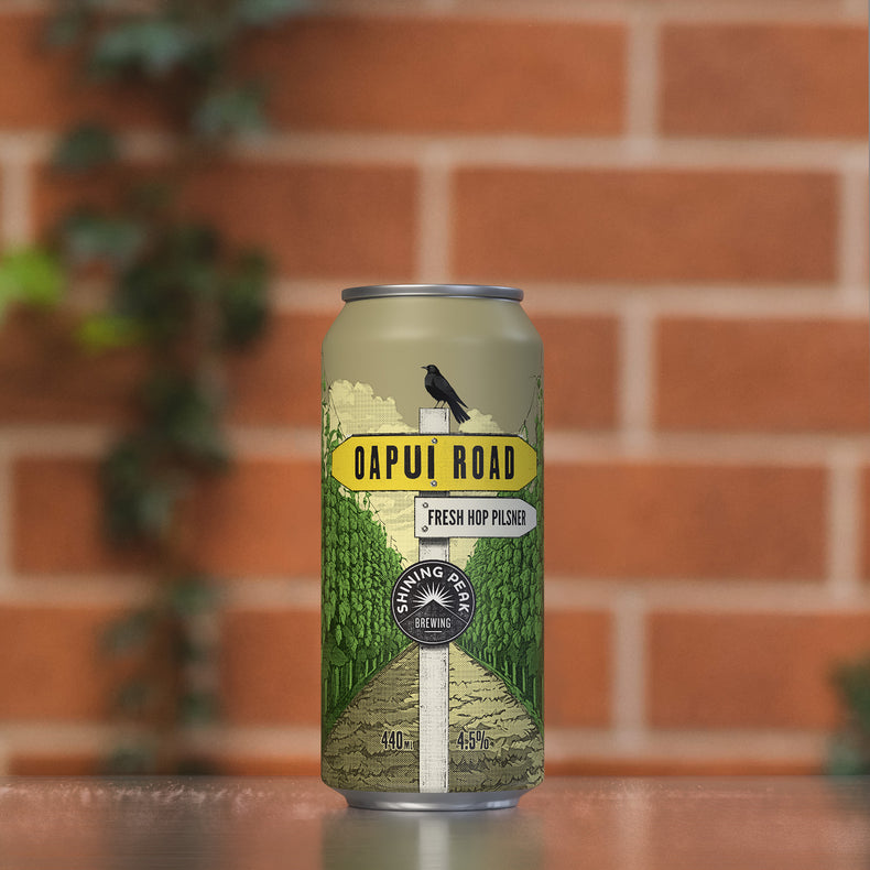 Oapui Road Fresh Hop Pilsner 440ml