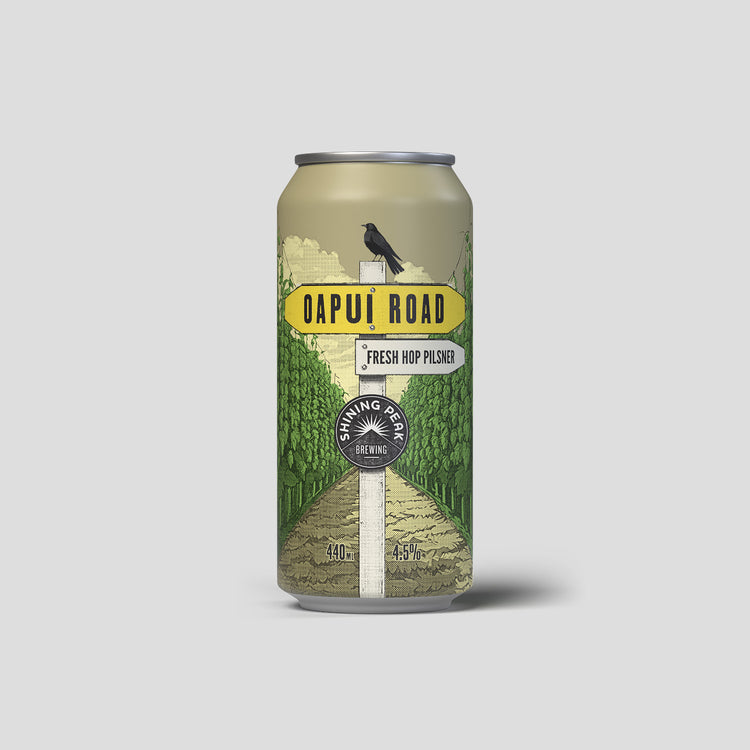 Oapui Road Fresh Hop Pilsner 440ml