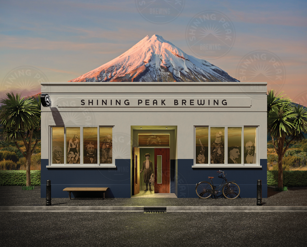 Shining Peak Brewing Shop Merchandise Framed Print