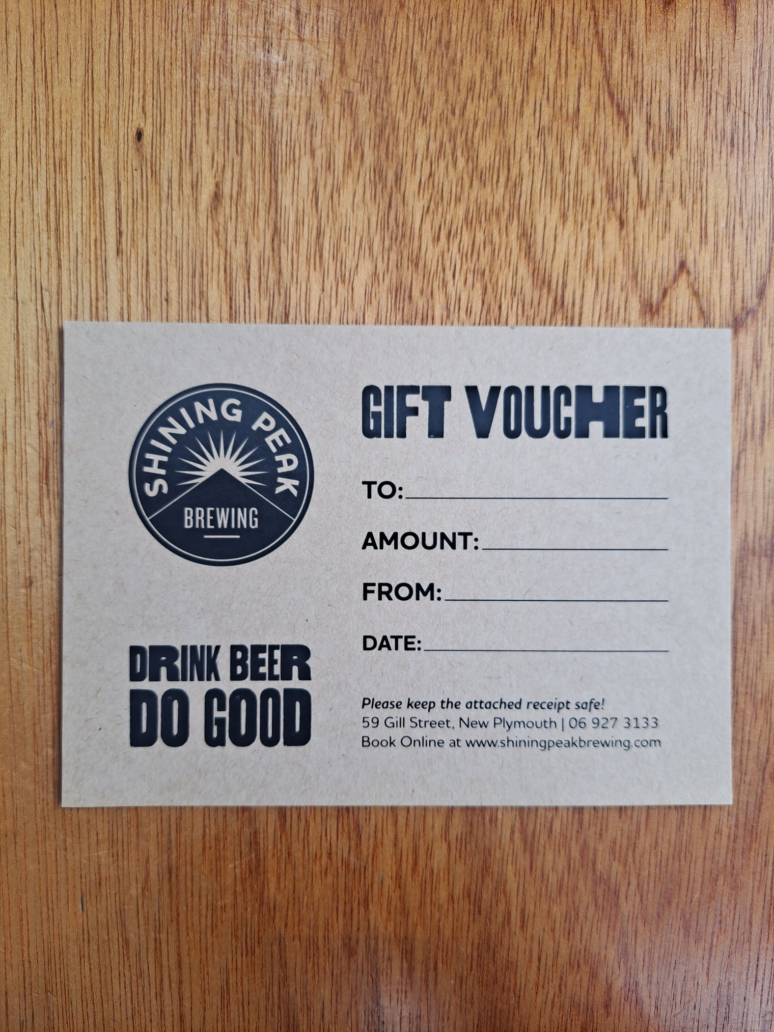 Shining Peak Brewing Voucher